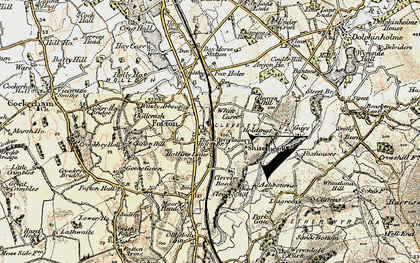 Old map of White Carr in 1903-1904