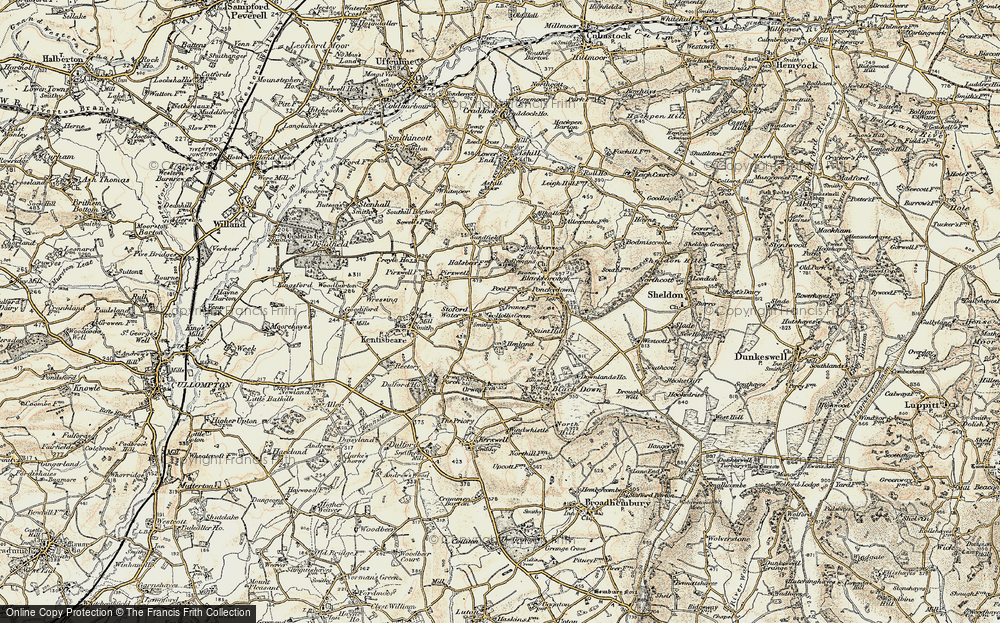 Old Map of Hollis Green, 1898-1900 in 1898-1900