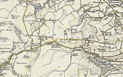 Old map of Hollow Meadows in 1903