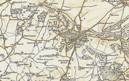 Old map of Holloway in 1897-1899