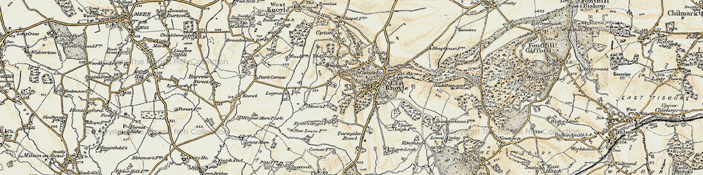 Old map of Holloway in 1897-1899