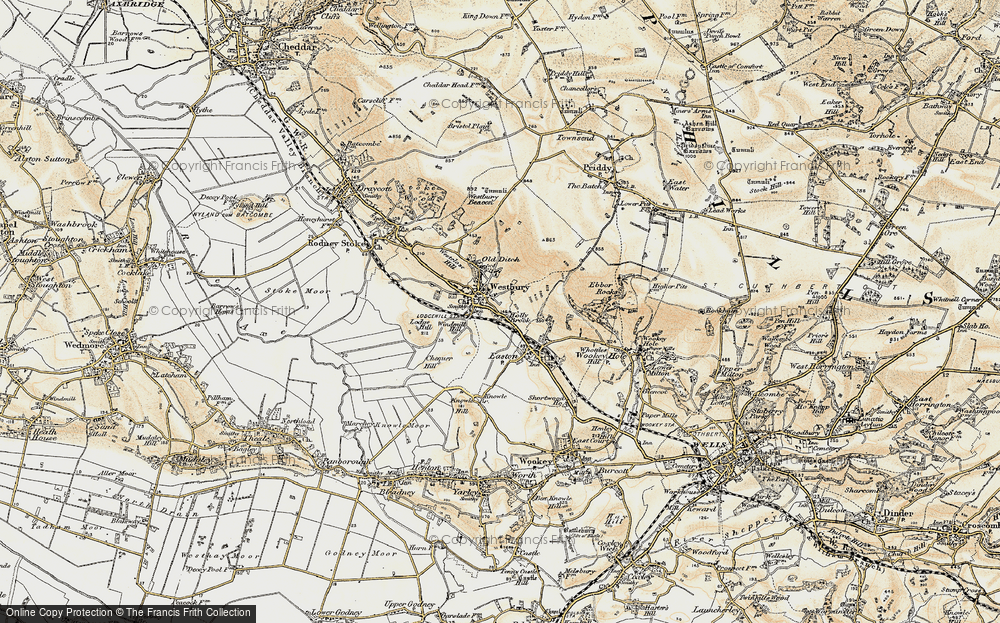 Old Map of Holly Brook, 1899 in 1899