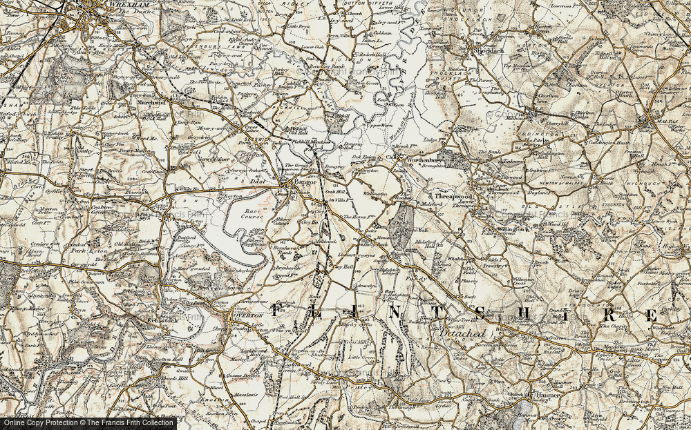 Old Map of Holly Bush, 1902 in 1902