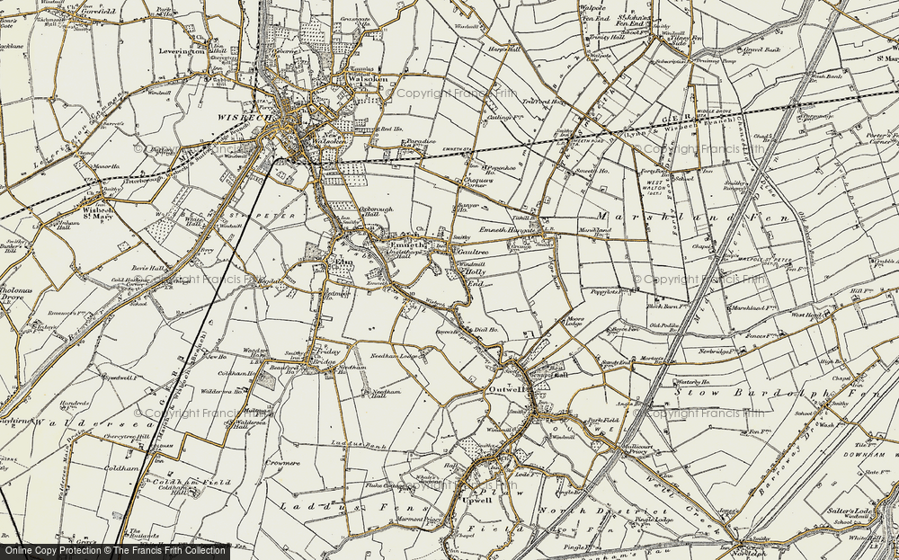 Old Map of Holly End, 1901-1902 in 1901-1902