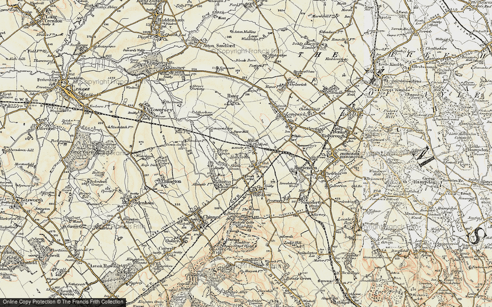 Old Map of Holly Green, 1897-1898 in 1897-1898