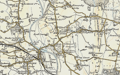 Old map of Holly Green in 1899-1901