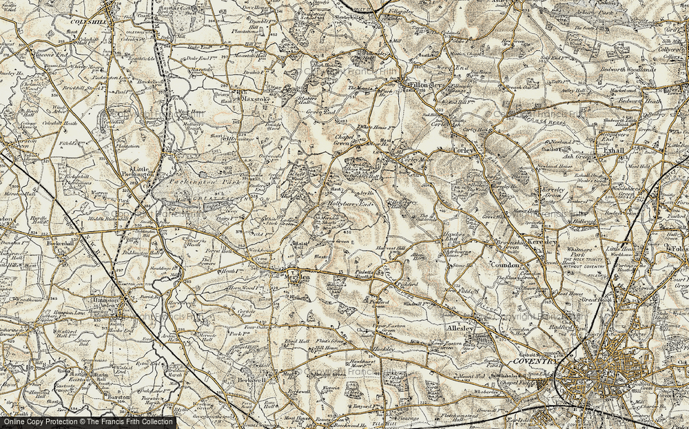 Old Map of Hollyberry End, 1901-1902 in 1901-1902