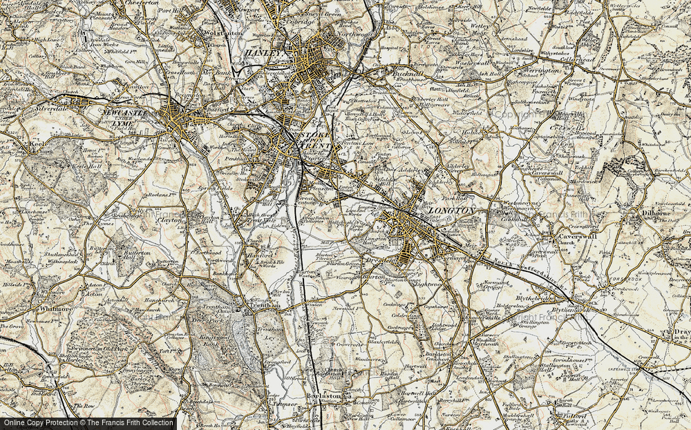 Old Map of Hollybush, 1902 in 1902