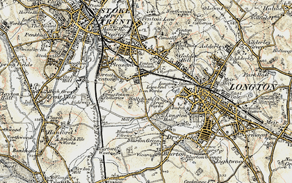 Old map of Hollybush in 1902
