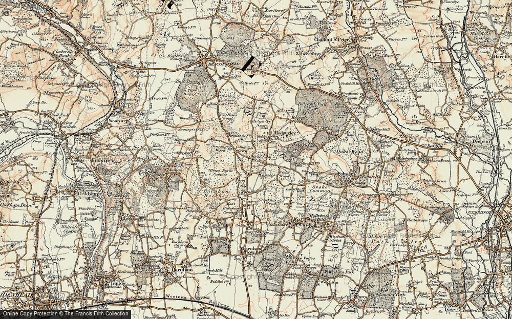 Old Map of Hollybush Corner, 1897-1898 in 1897-1898