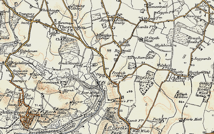 Old map of Hollybush Hill in 0-1899