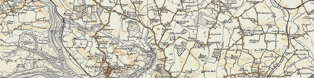 Old map of Hollybush Hill in 0-1899