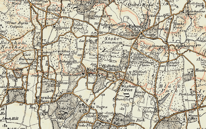 Old map of Hollybush Hill in 1897-1909