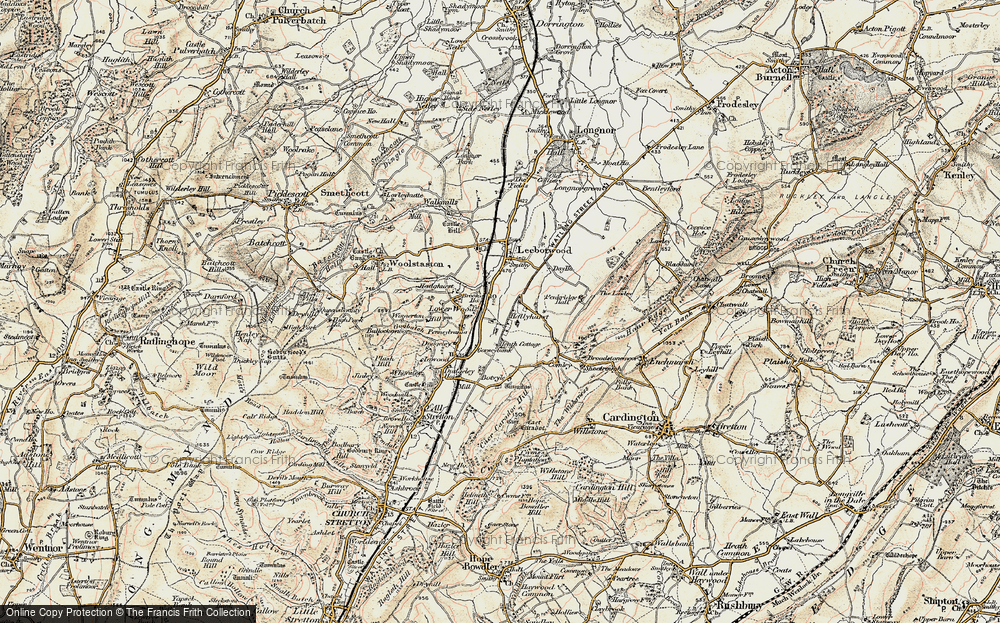 Old Map of Hollyhurst, 1902-1903 in 1902-1903