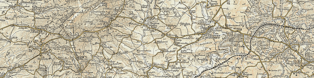 Old map of Hollywaste in 1901-1902