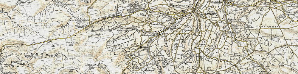 Old map of Brownhill Resr in 1903