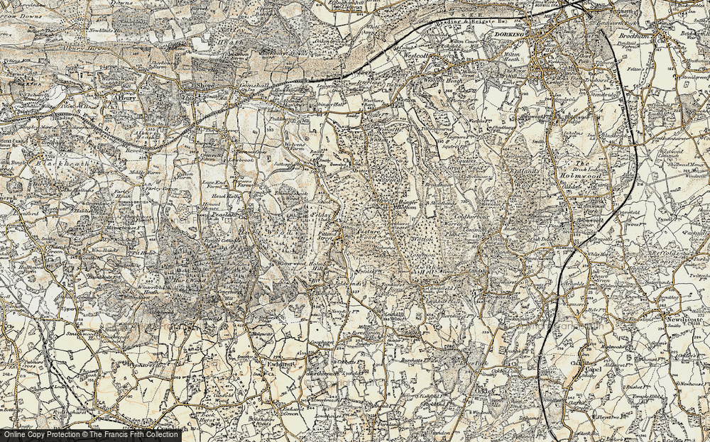 Old Map of Holmbury St Mary, 1898-1909 in 1898-1909