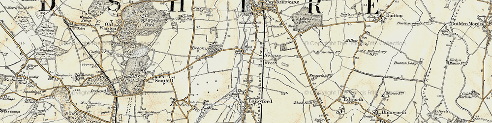 Old map of Holme in 1898-1901
