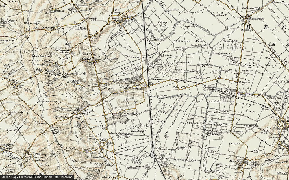 Old Map of Holme, 1901 in 1901