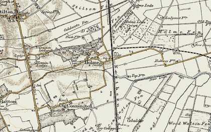 Old map of Holme in 1901