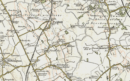 Old map of Holme in 1903-1904