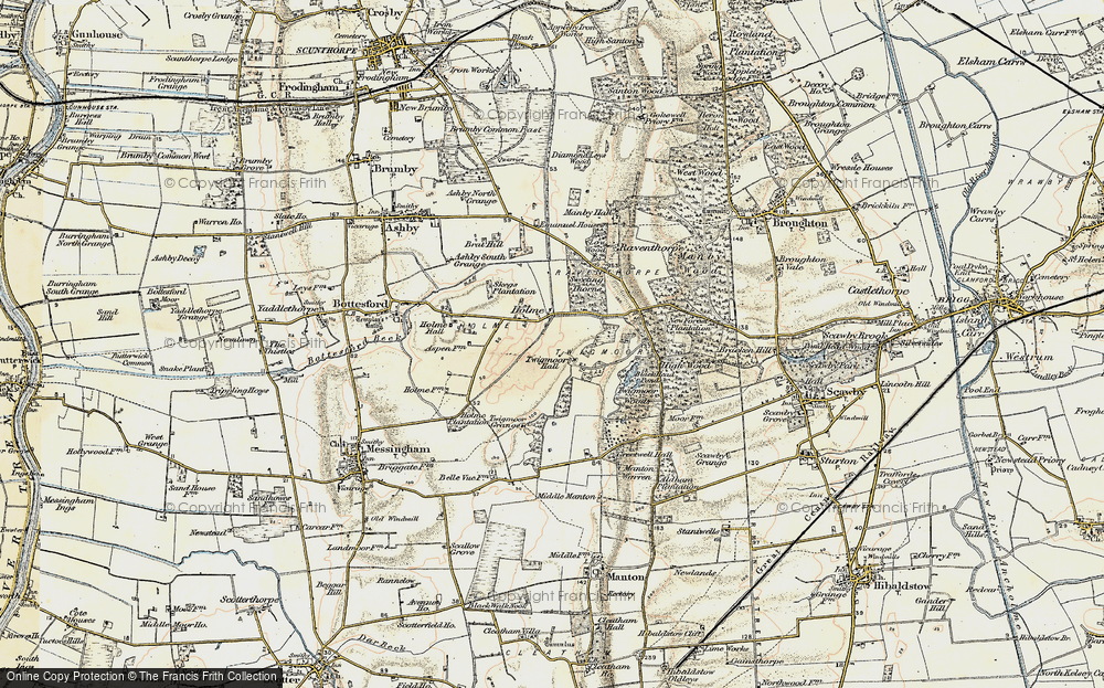 Old Map of Holme, 1903-1908 in 1903-1908