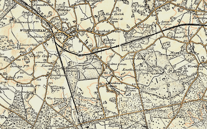 Old map of Holme Green in 1897-1909