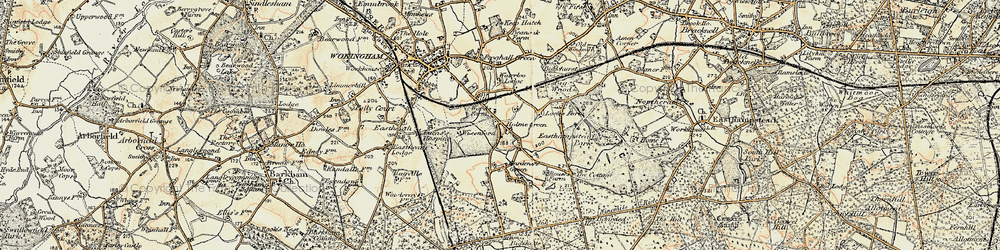 Old map of Holme Green in 1897-1909