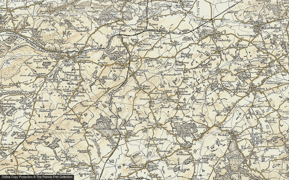 Old Map of Holme Marsh, 1900-1903 in 1900-1903