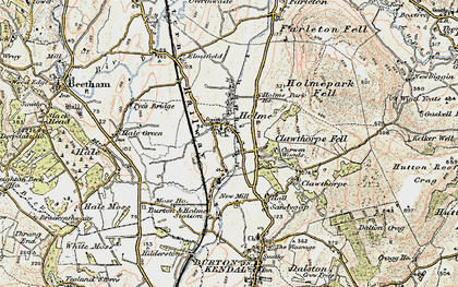 Old map of Holme Mills in 1903-1904
