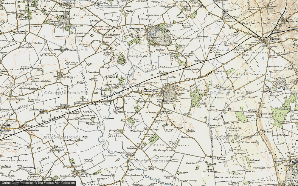 Old Map of Holme-on-Spalding-Moor, 1903 in 1903