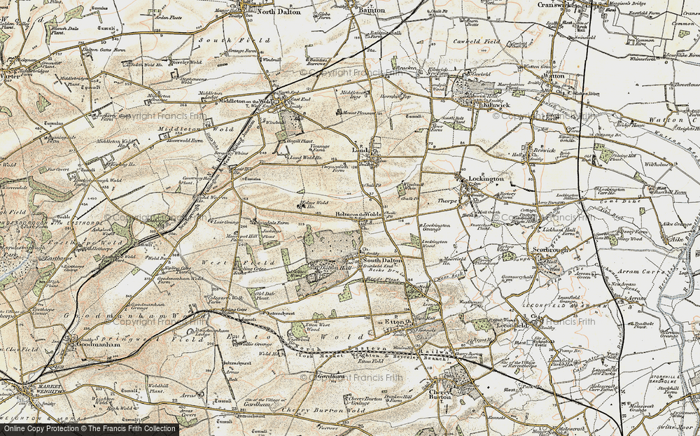 Old Map of Holme on the Wolds, 1903 in 1903