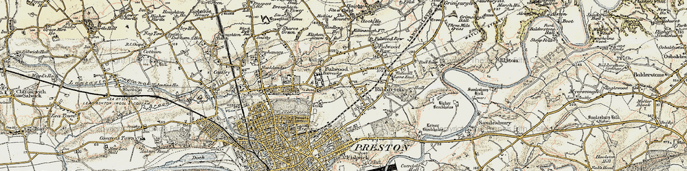 Old map of Holme Slack in 1903