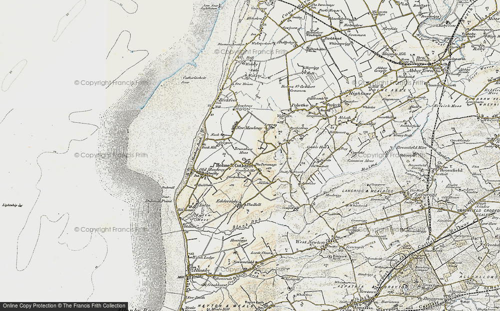 Old Map of Holme St Cuthbert, 1901-1904 in 1901-1904