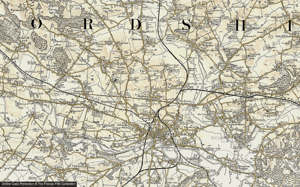 Old Map of Holmer, 1900-1901 in 1900-1901