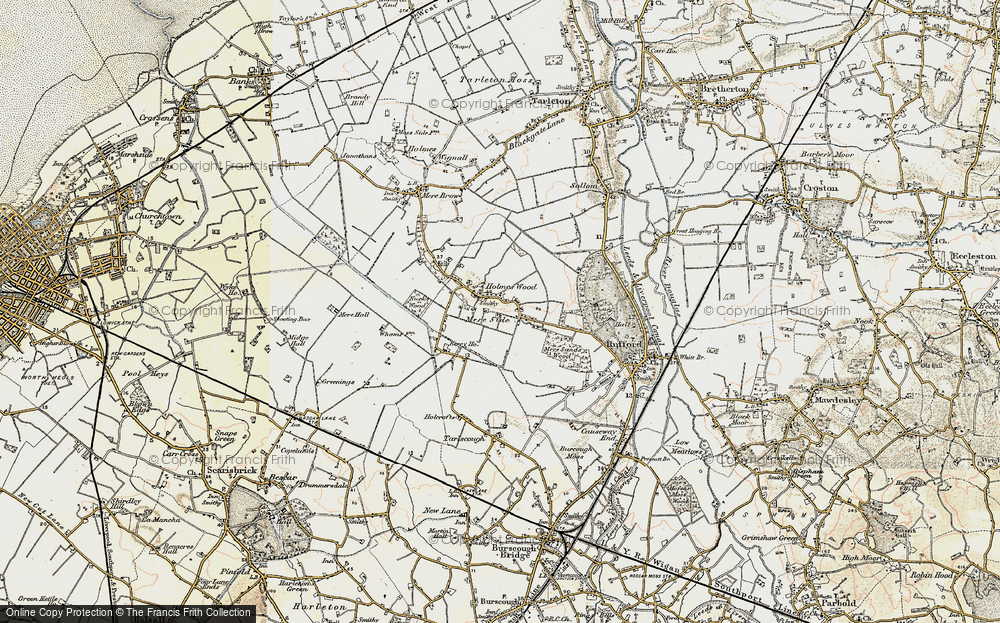 Old Map of Historic Map covering Berry Ho in 1902-1903