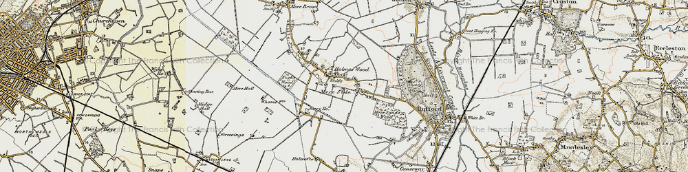 Old map of Holmeswood in 1902-1903