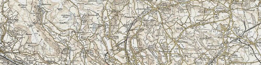 Old map of Holmfield in 1903