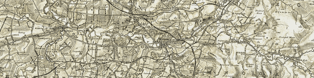 Old map of Holmhead in 1904-1905