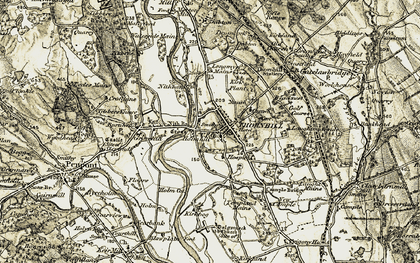 Old map of Holmhill in 1904-1905
