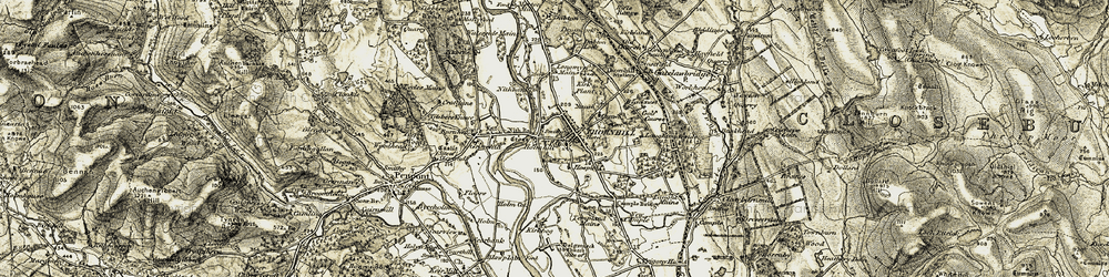 Old map of Holmhill in 1904-1905