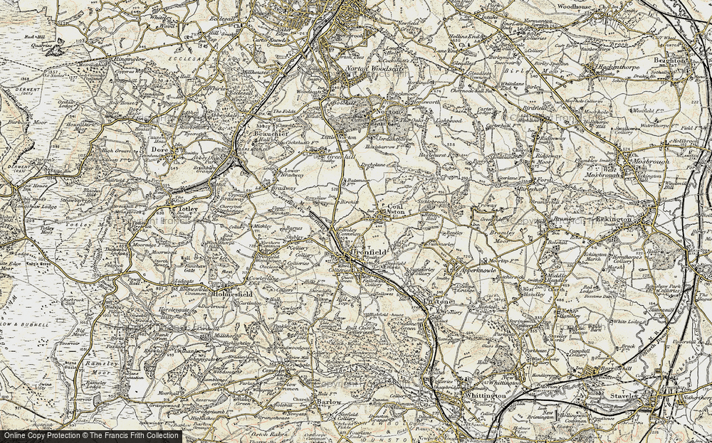 Old Map of Holmley Common, 1902-1903 in 1902-1903