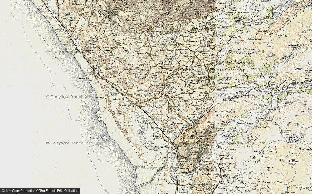 Old Map of Holmrook, 1903-1904 in 1903-1904