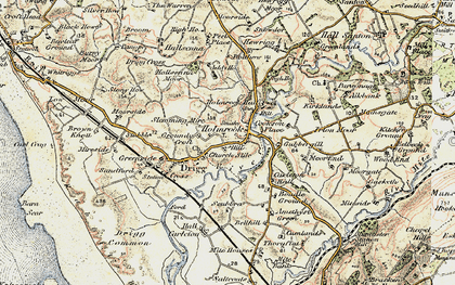 Old map of Holmrook in 1903-1904