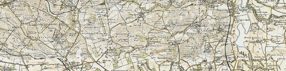 Old map of Holmside in 1901-1904