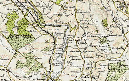 Old map of Holmwrangle in 1901-1904
