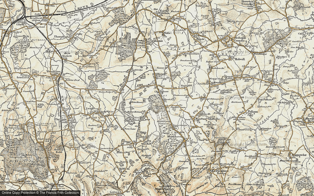 Old Map of Holnest, 1899 in 1899
