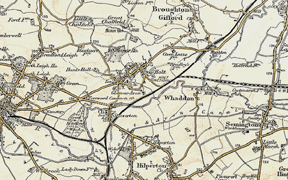 Old map of Holt in 1898-1899