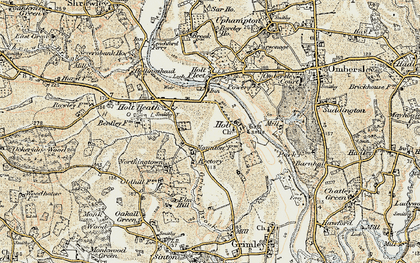 Old map of Holt in 1899-1902