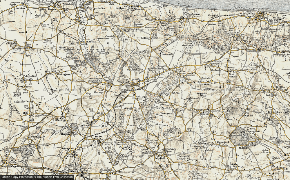 Old Map of Holt, 1901-1902 in 1901-1902